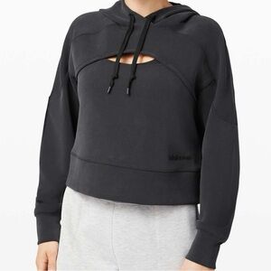 Lululemon Get Centered Crop Hoodie- Black